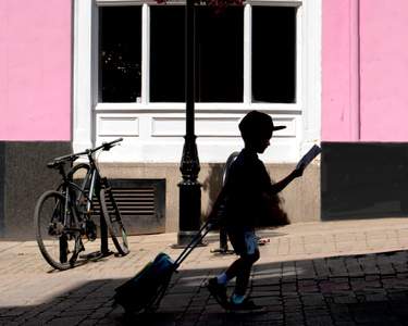 粉色-城市色彩-街拍-街头故事-英國 图片素材
