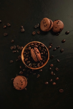 美食静物攝影-静物拍攝-马卡龙-咖啡-生活 图片素材