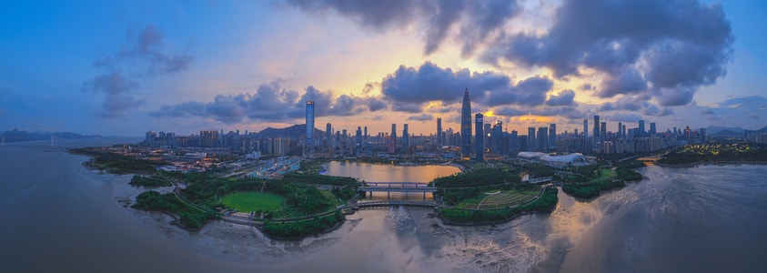风光-旅行-建筑-城市-深圳湾 图片素材