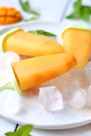 芒果🥭冰棍-静物-美食美物-夏天-清凉 图片素材