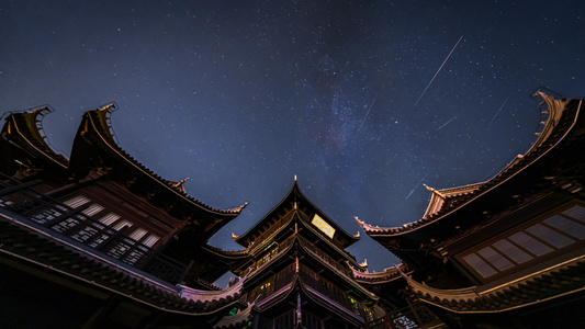 无锡-太湖第一峰-雪浪山-流星-古建筑 图片素材