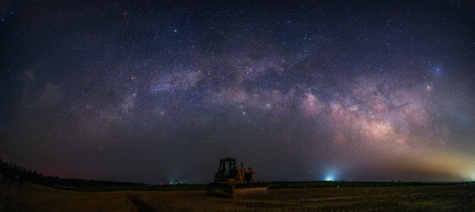 星空-银拱接片-野外-大自然-户外 图片素材