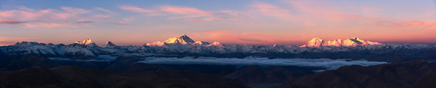 风光-高原-西藏-山脉-早晨 图片素材
