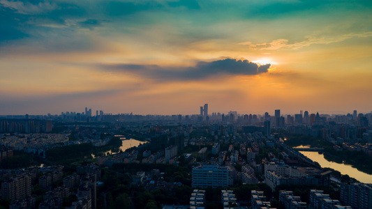 南京市-城市-天际线-云天空-建筑 图片素材