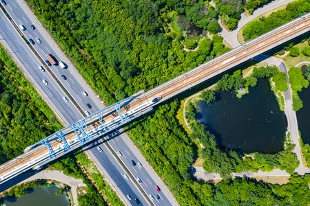 南京市-国道-高铁-铁路桥梁-车辆 图片素材