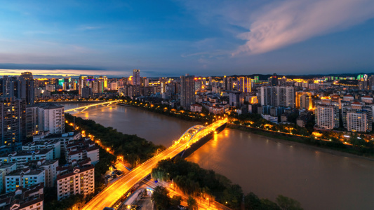 绵阳市-风景-城市-城市风光-夜景 图片素材