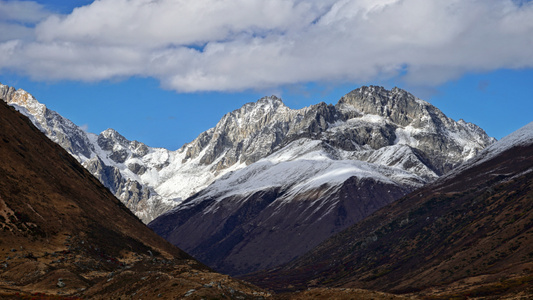 林芝市-雪山-自然-风光-风景 图片素材