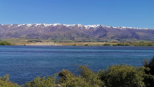 哈威亚湖-新西兰-湖-湖水-湖面 图片素材