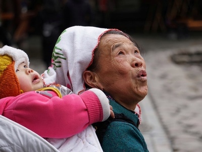 人像-苗女-老人-女人-女性 图片素材