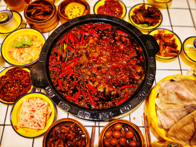 红红火火-火锅-卤味-食物-辣 图片素材