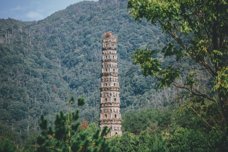 风光-纪实-风景-塔-国清寺 图片素材
