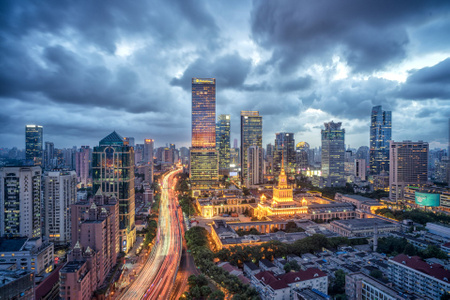 台风-索尼-城市-上海-风光 图片素材