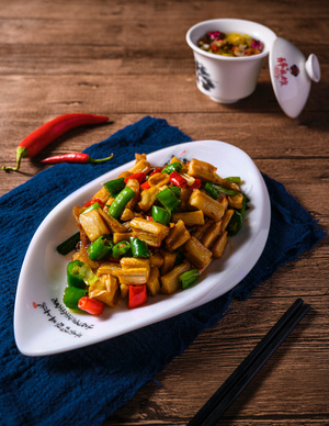 美食-川菜-秋葵-干锅-辣椒 图片素材