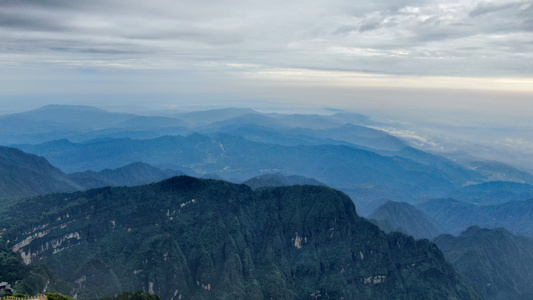 峨眉山-旅拍-航拍-光影-风光 图片素材