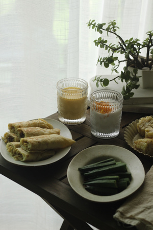 早餐-玉米-卷饼-早餐-美食 图片素材