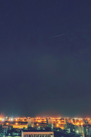 星空-克拉玛依市-夜景-天空-城市 图片素材