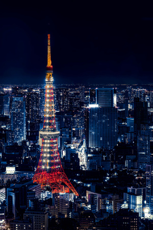 haida滤镜签约-我要上封面-索尼-夜景-东京 图片素材