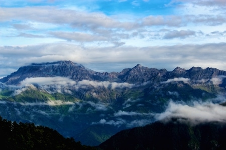 西岭雪山-天空-川西-在人间-旅行 图片素材