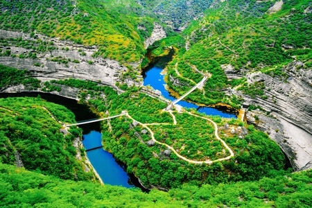绿色地球-晋陕大峡谷-自然-风景-风光 图片素材