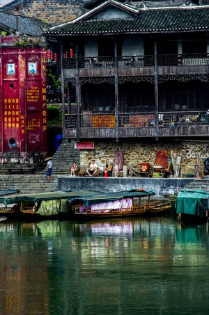 边城-小镇-房屋-建筑-小镇 图片素材