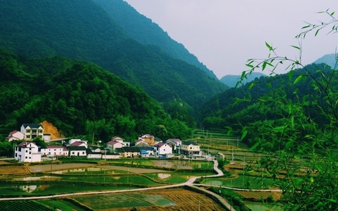 我和我的祖国-安徽村庄-徽派-乡村-风景 图片素材