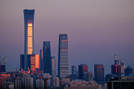建筑-落日-北京-城市-城市风光 图片素材
