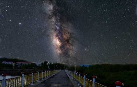 自然-大兴安岭-星空-风景-夜景 图片素材