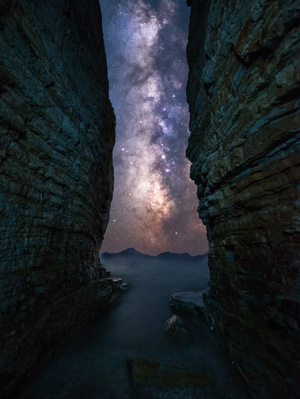 haida滤镜签约-大连-星星-星空-夜景 图片素材