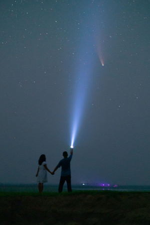 星空-星空人像-人像-风光-我要上封面 图片素材