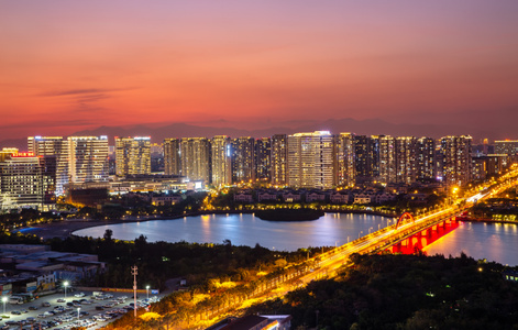 地标-夜景-厦门-城市生活-建筑 图片素材