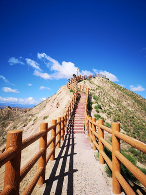 丹霞地貌-张掖-旅拍-风光-栈道 图片素材