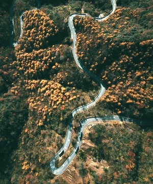 巴中市-河谷-风景-风光-小路 图片素材