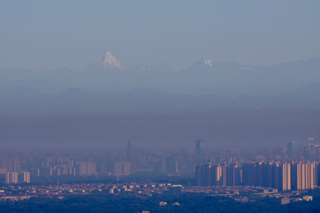 七工匠-龙泉山-成都市-城市-城市风光 图片素材