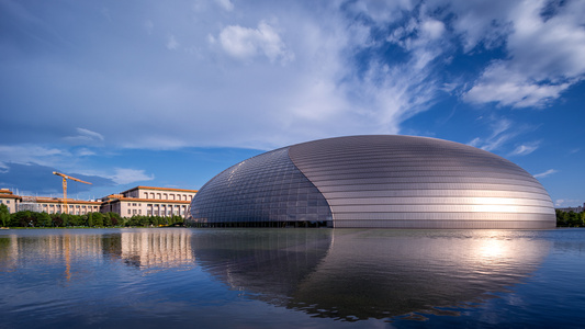 玲珑世界-城市风光-国家大剧院-国家大剧院-城市 图片素材