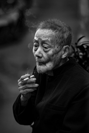 老人-百岁-江西黎川-街头-街拍 图片素材