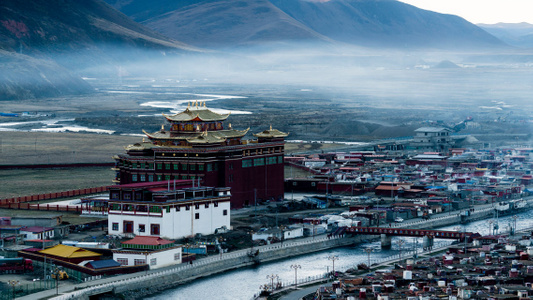 风光-风景-川西-寺庙-建筑 图片素材