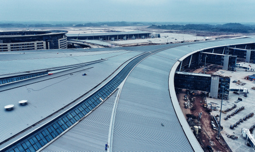 成都市-机场-天府国际机场-工地-天府国际机场 图片素材