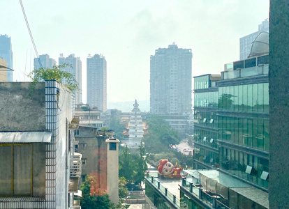 泸州市-白塔-窗外-手机拍摄-iphone 图片素材