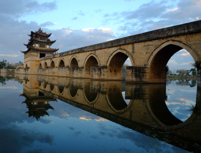 云南摄影旅游-旅游-建水-红河州-倒影 图片素材