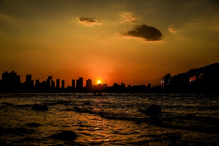 剪影-色彩-落日-风景-夕阳 图片素材