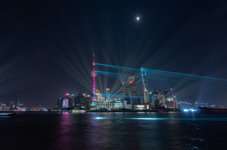上海-星光-夜景-城市-城市风光 图片素材