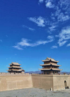 嘉峪关市-华为手机拍摄-风景-风光-古建筑 图片素材