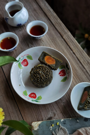 华为手机拍摄-美食-月饼-美食-食物 图片素材