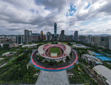城市-风景-天空-体育中心-广州 图片素材