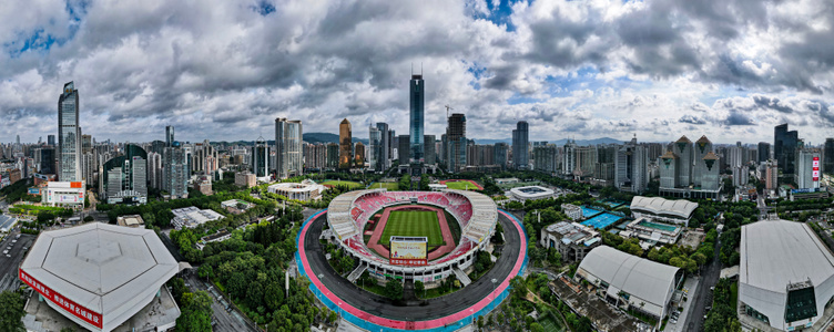 城市-风景-天空-体育中心-广州 图片素材