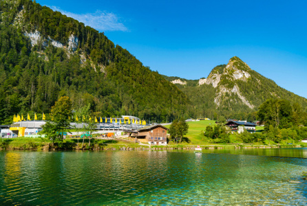 德奥湖区-欧洲旅行-德国国王湖-湖光水色-欧洲风景 图片素材