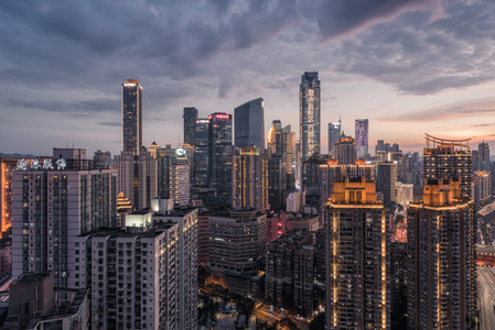 夜色-落日-黄昏-立体城市-haida滤镜签约 图片素材
