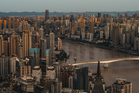 立体城市-重庆-山城-光影-风光 图片素材