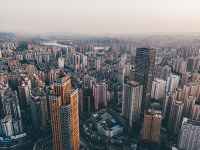 重庆市-爬楼党-看你的城市-城市风光-天际线 图片素材