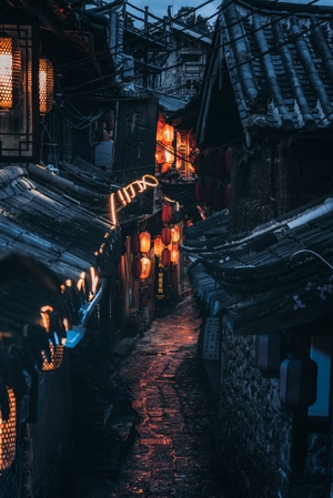 丽江-酒吧-城市-生活-风光 图片素材